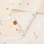 Cotton sheeting print fabric Flowers and Striped Eagles - nomura tailor