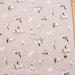 Cotton Ox Printed Fabric Snow and Striped Eagles - nomura tailor