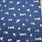 Cotton Ox Printed Fabric Snow and Striped Eagles - nomura tailor