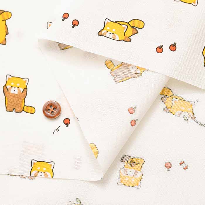 Cotton sheeting print fabric Lesser Panda - nomura tailor