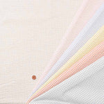 Cotton poplin ripple print fabric Gingham - nomura tailor