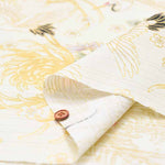 Cotton slub satin printed fabric Crane - nomura tailor