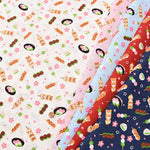 Cotton dobby printed fabric Shiba-dango - nomura tailor