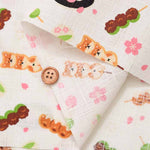 Cotton dobby printed fabric Shiba-dango - nomura tailor