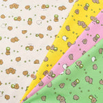 Cotton seamed printed fabric Kiwi - nomura tailor