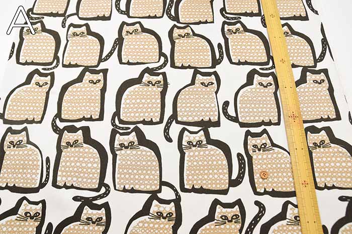 Cotton twill printed fabric Cat - nomura tailor