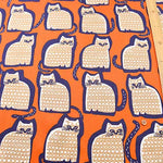 Cotton twill printed fabric Cat - nomura tailor