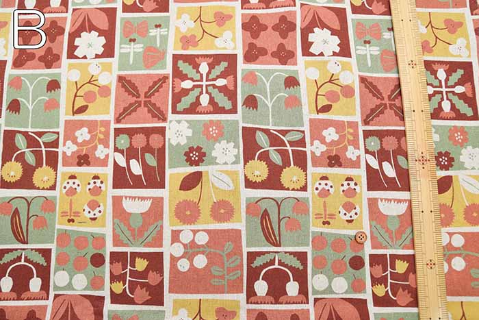 C/L printed fabric Flower patchwork - nomura tailor