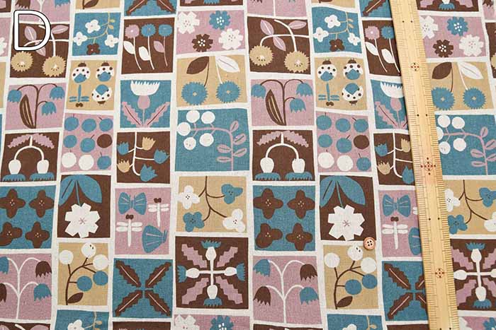 C/L printed fabric Flower patchwork - nomura tailor