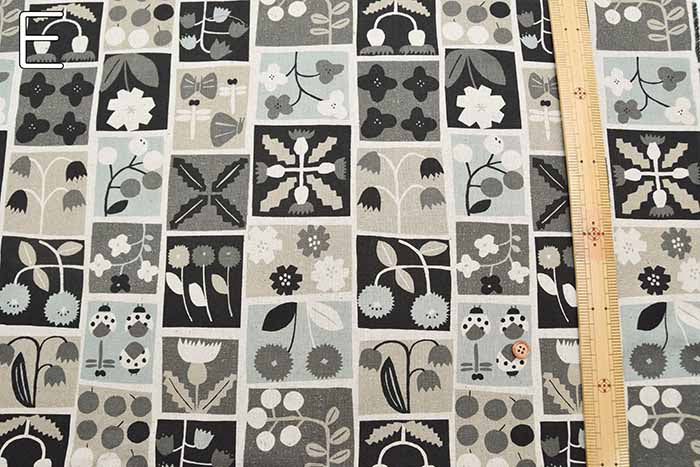 C/L printed fabric Flower patchwork - nomura tailor