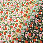 Cotton sheeting printed fabric Strawberry - nomura tailor