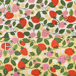 Cotton sheeting printed fabric Strawberry - nomura tailor