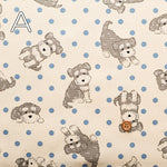 Cotton Oxford Fabric - Miniature Schnauzer - nomura tailor