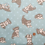 Cotton Oxford Fabric - Miniature Schnauzer - nomura tailor