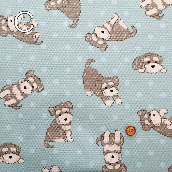 Cotton Oxford Fabric - Miniature Schnauzer - nomura tailor