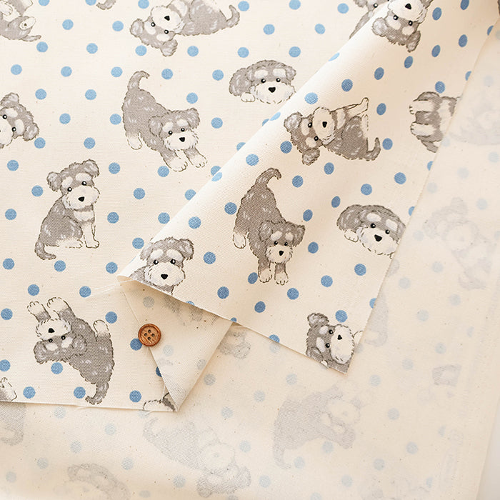 Cotton Oxford Fabric - Miniature Schnauzer - nomura tailor