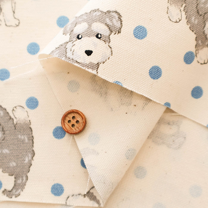 Cotton Oxford Fabric - Miniature Schnauzer - nomura tailor