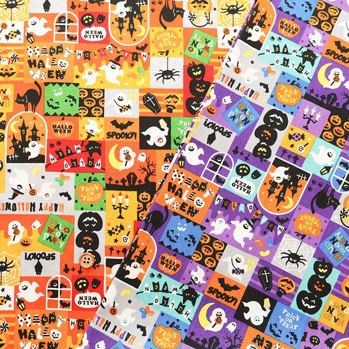 Cotton Scare Printed Fabric - Happy Halloween - nomura tailor