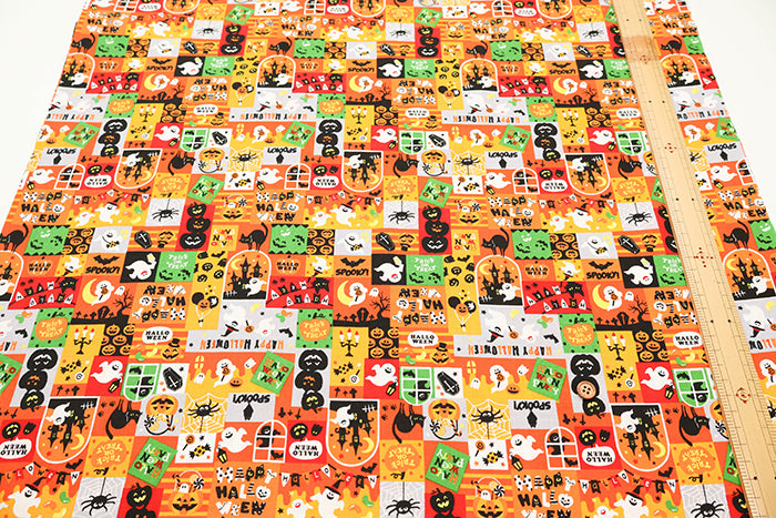 Cotton Scare Printed Fabric - Happy Halloween - nomura tailor