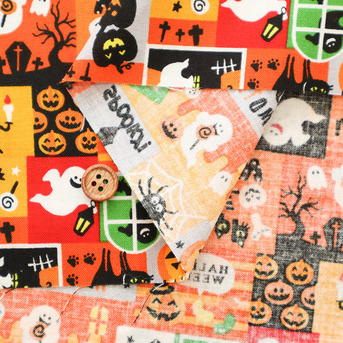 Cotton Scare Printed Fabric - Happy Halloween - nomura tailor