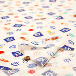 Cotton Dobby Fabric - Onsen Tanuki - nomura tailor