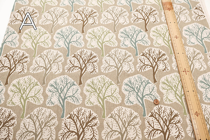 C/L Canvas Print Fabric - Nordic Forest - nomura tailor