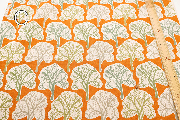 C/L Canvas Print Fabric - Nordic Forest - nomura tailor