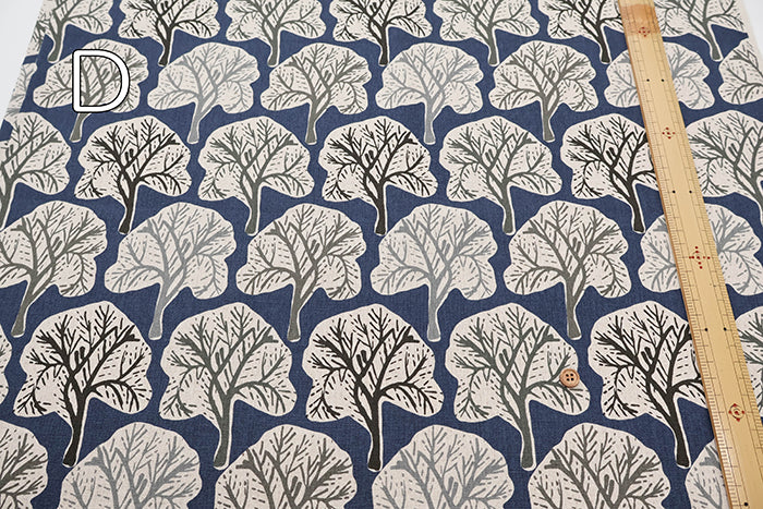 C/L Canvas Print Fabric - Nordic Forest - nomura tailor