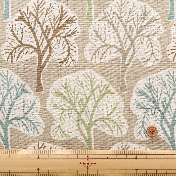 C/L Canvas Print Fabric - Nordic Forest - nomura tailor