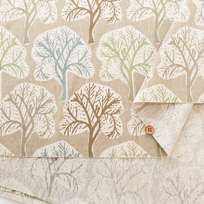 C/L Canvas Print Fabric - Nordic Forest - nomura tailor
