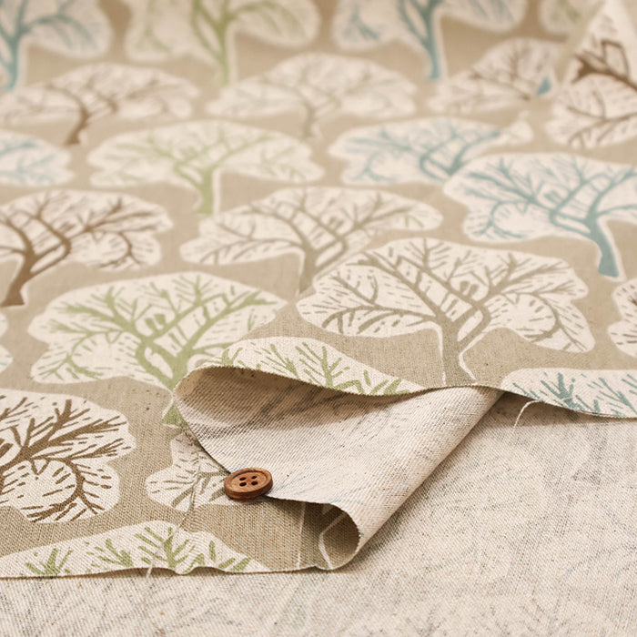 C/L Canvas Print Fabric - Nordic Forest - nomura tailor