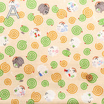 Cotton Dobby Printed Fabric - Mosquito Coil - nomura tailor