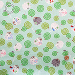Cotton Dobby Printed Fabric - Mosquito Coil - nomura tailor
