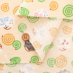 Cotton Dobby Printed Fabric - Mosquito Coil - nomura tailor