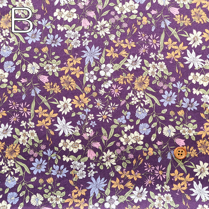 Cotton Broad Printed Fabric - Airtan Flower - nomura tailor