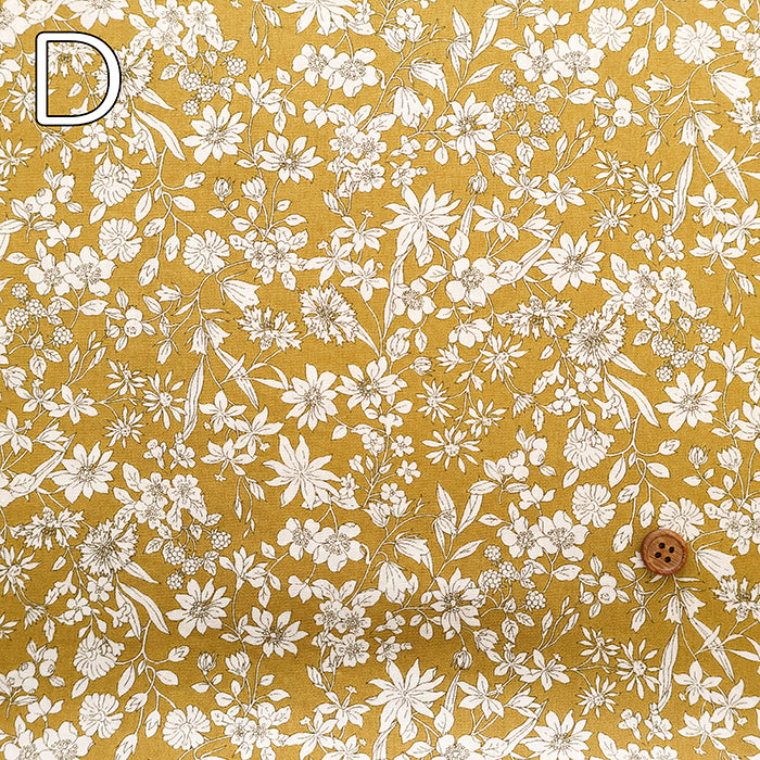 Cotton Broad Printed Fabric - Airtan Flower - nomura tailor