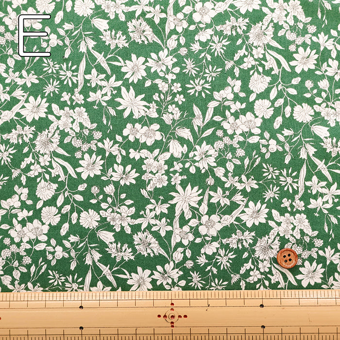 Cotton Broad Printed Fabric - Airtan Flower - nomura tailor