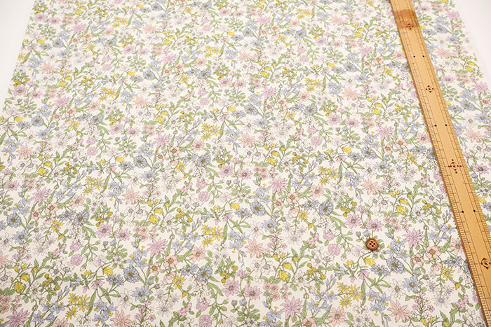 Cotton Broad Printed Fabric - Airtan Flower - nomura tailor