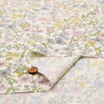 Cotton Broad Printed Fabric - Airtan Flower - nomura tailor