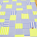 Cotton Oxford Fluorescent Printed Fabric - Plaid - nomura tailor