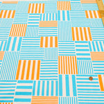 Cotton Oxford Fluorescent Printed Fabric - Plaid - nomura tailor