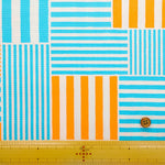 Cotton Oxford Fluorescent Printed Fabric - Plaid - nomura tailor