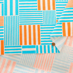 Cotton Oxford Fluorescent Printed Fabric - Plaid - nomura tailor