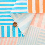 Cotton Oxford Fluorescent Printed Fabric - Plaid - nomura tailor