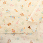 Cotton Double Gauze Printed Fabric - Space Animals - nomura tailor