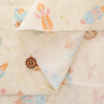 Cotton Double Gauze Printed Fabric - Space Animals - nomura tailor