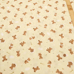 Cotton Double Gauze Printed Fabric - Bear - nomura tailor