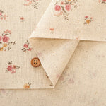 C/L Canvas Printed Fabric - Flowers - nomura tailor