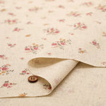 C/L Canvas Printed Fabric - Flowers - nomura tailor