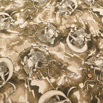 Cotton Muslin Printed Fabric - Quilt Gate - God of Wind and God of Thunder - nomura tailor